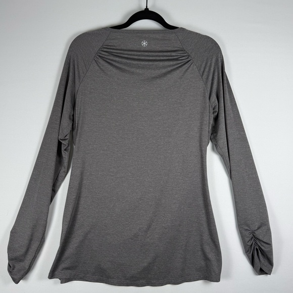 Gaiam Women’s Grey Long Sleeve Yoga Top, Size: Large - Picture 4 of 5